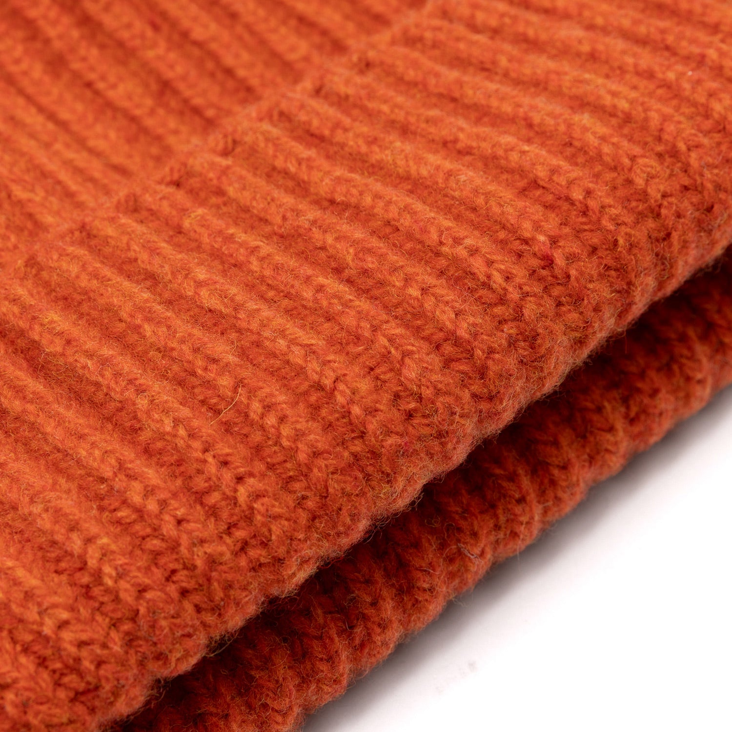 Knitted Hat "Ribbed Hat" made from pure Lambswool - 4 Ply